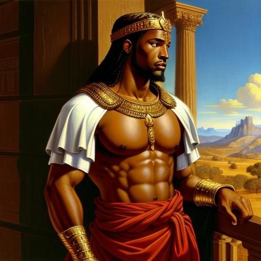 Hyperdetailed Masterpiece: Sampson from the Bible