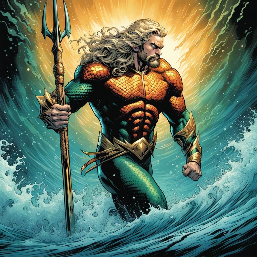 Aquaman Comic Book Art by Mark Brooks & Dan Mumford