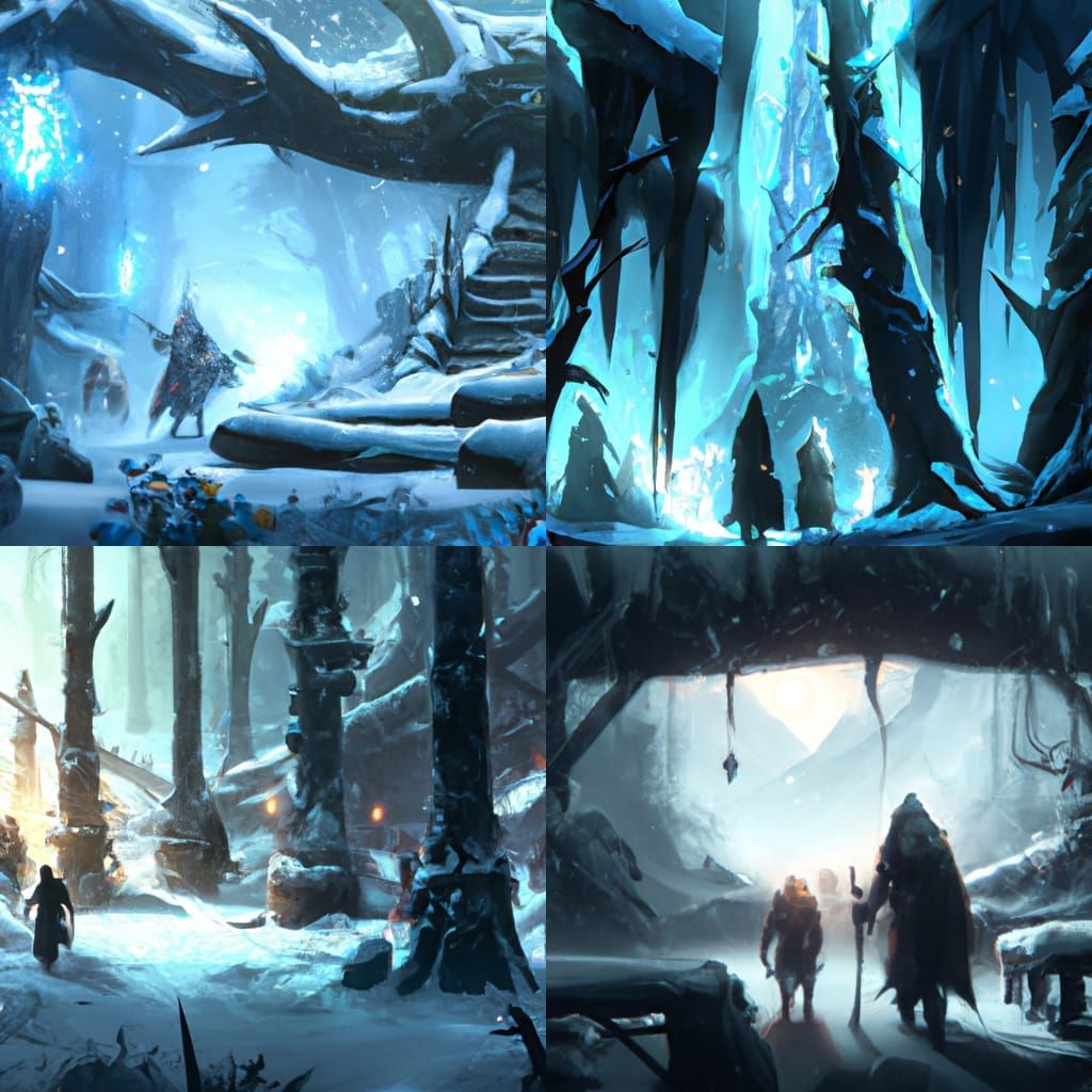 Lost Souls in Dark Forest: Dark Fantasy Concept Art