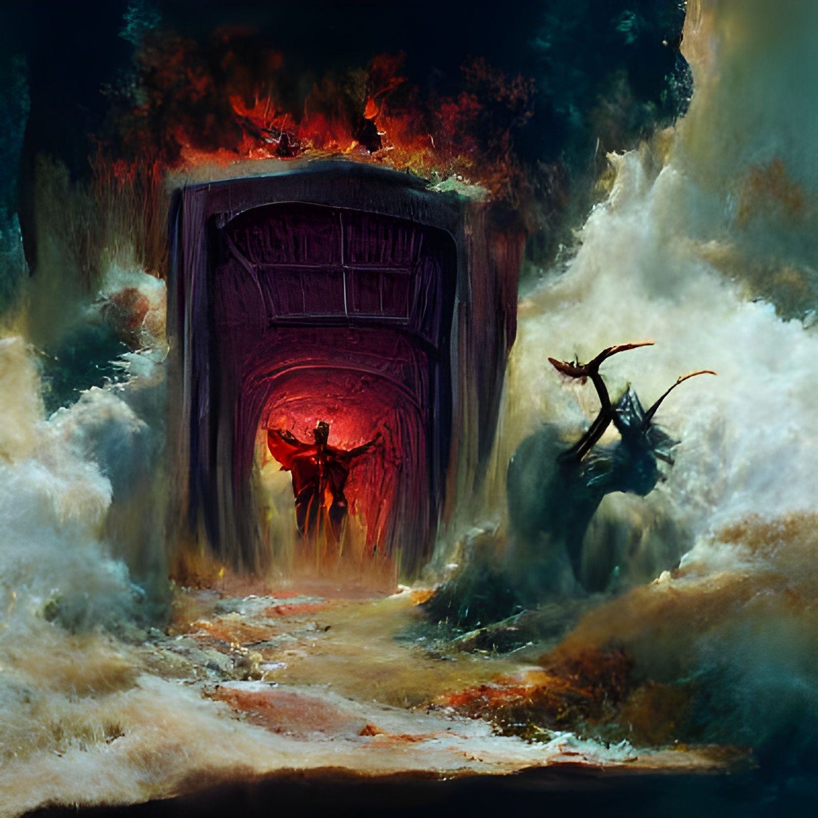 The Entrance to Hell: A Fantasy Art Piece