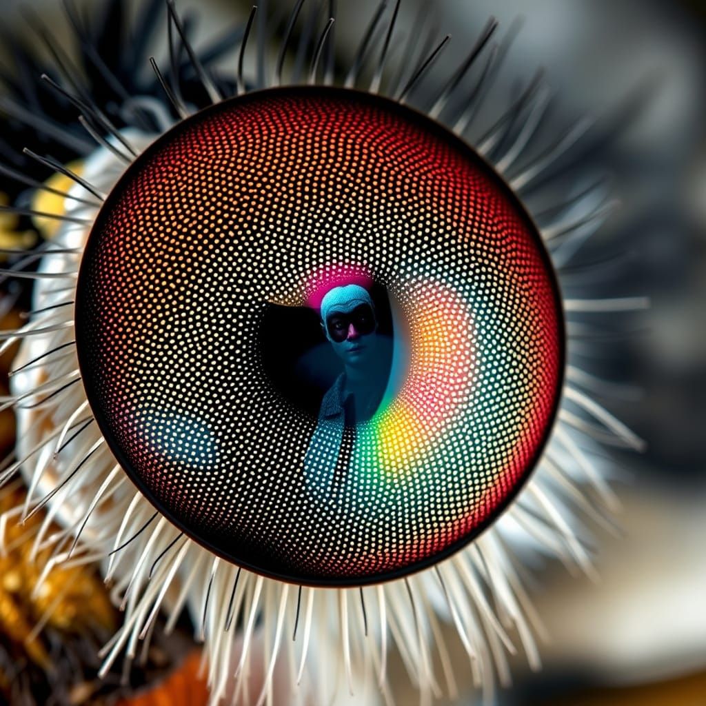 Macro Fly Eye: Kaleidoscope of Reflections