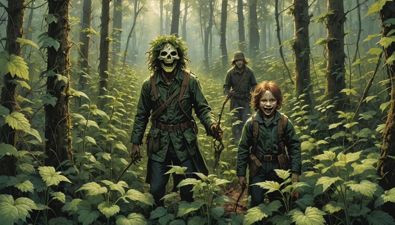 Sinister Joy in Nettles: Fantasy Art