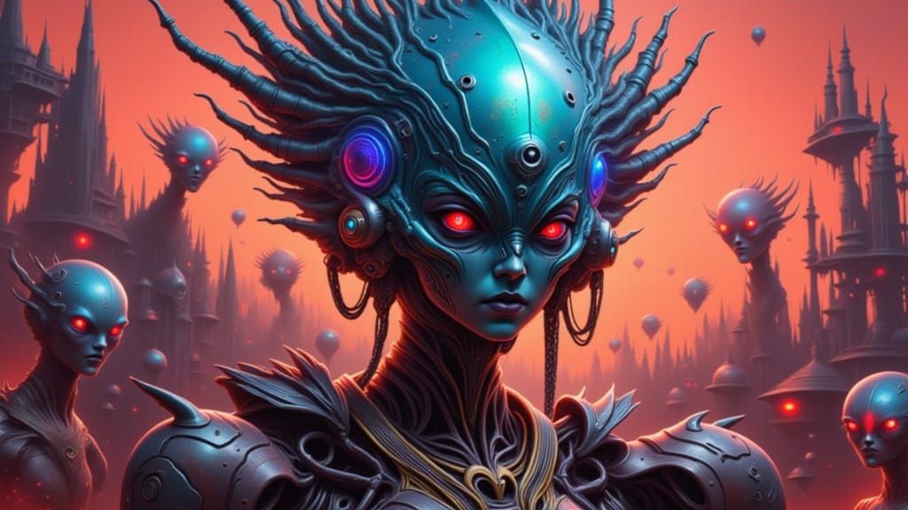 Epic Alien Invasion Concept Art