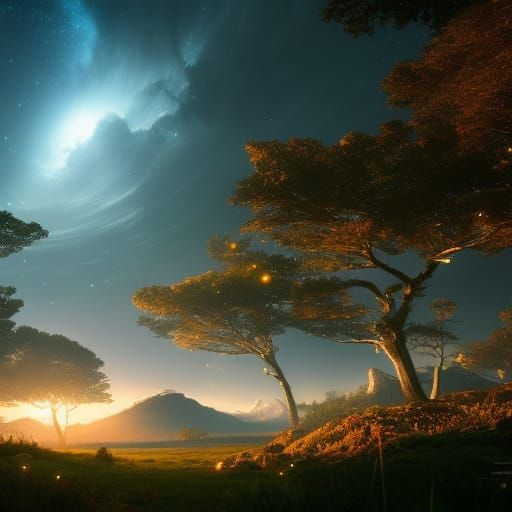 Art Deco Night Sky in Unreal Engine