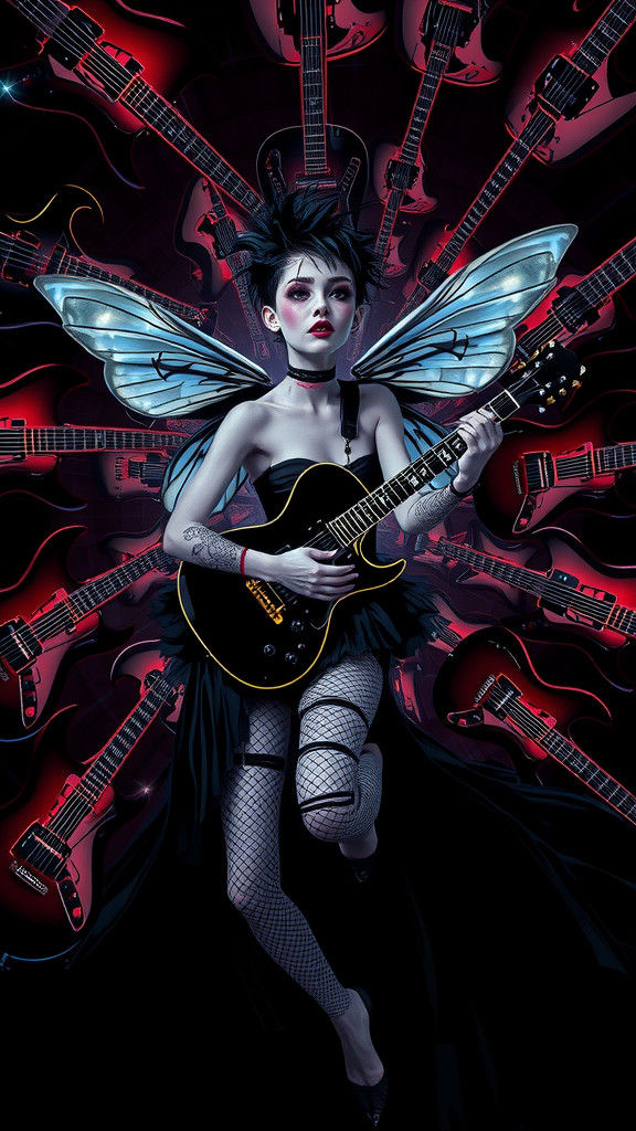 Warped Punk Fairy with Morphing Guitars
