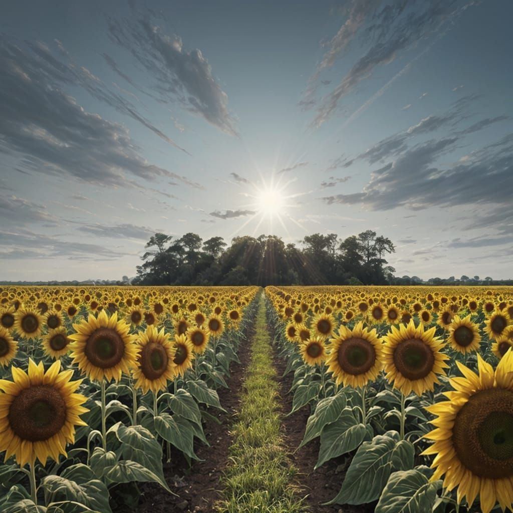 Sinister Blight Spreads Through Sunflower Field