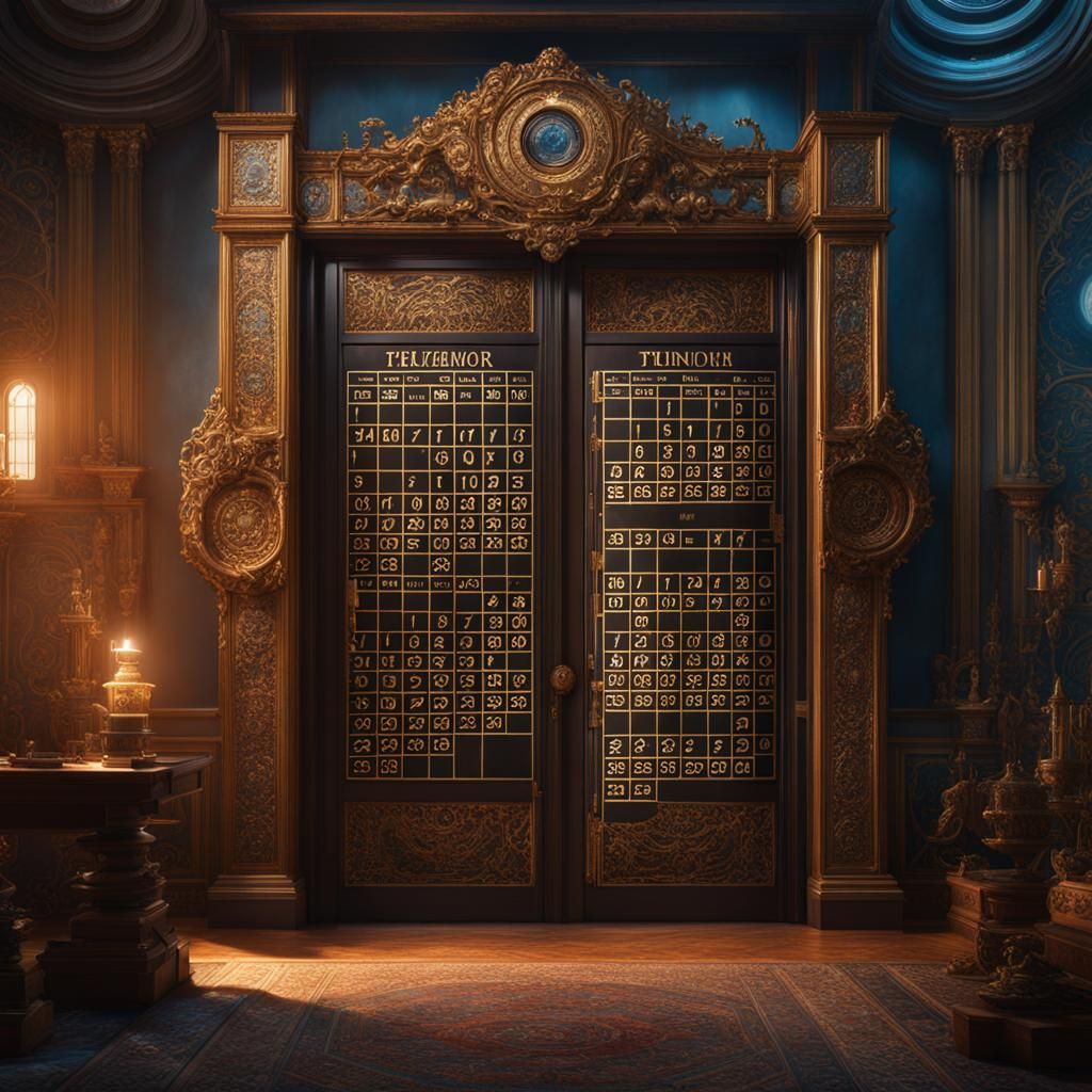 Calendar doors