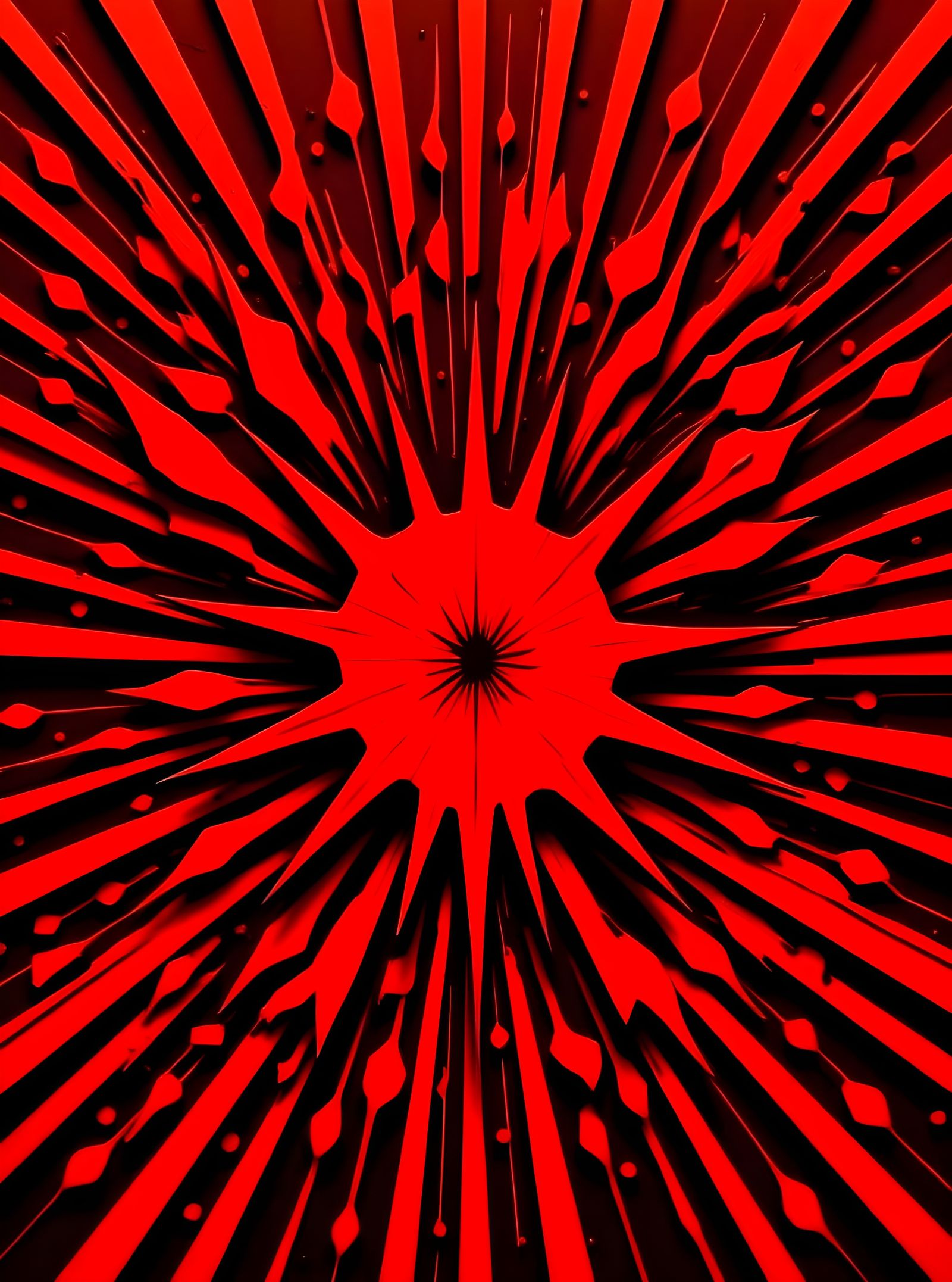 Crimson Red Conceptual Art Expressing Resentment