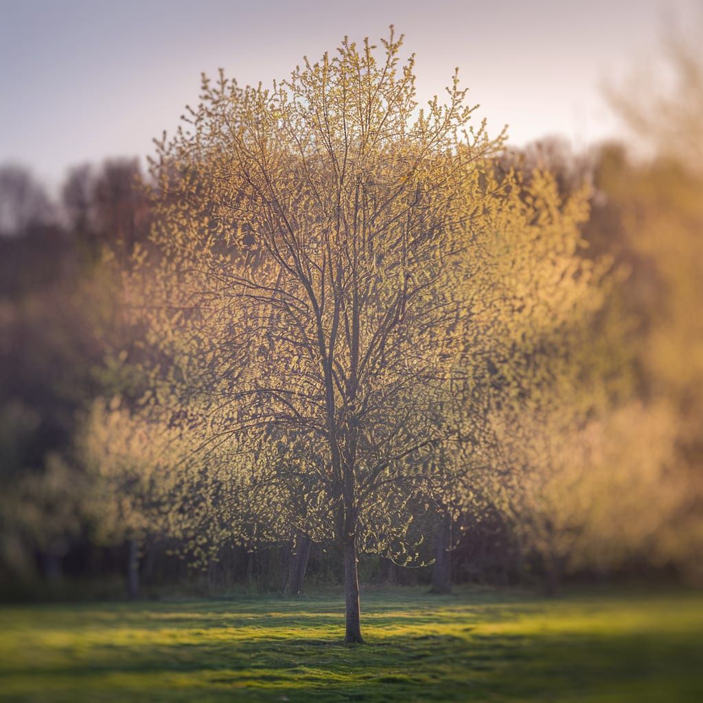 Spring Awakening in Majestic Tree Form