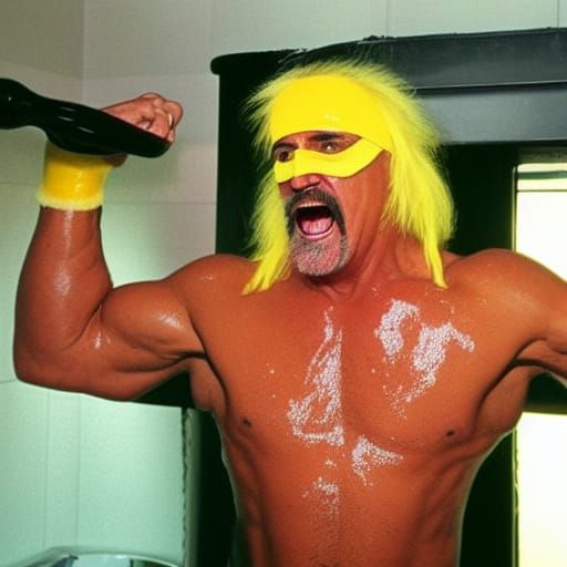 Hulk Hogan Takes a Bath
