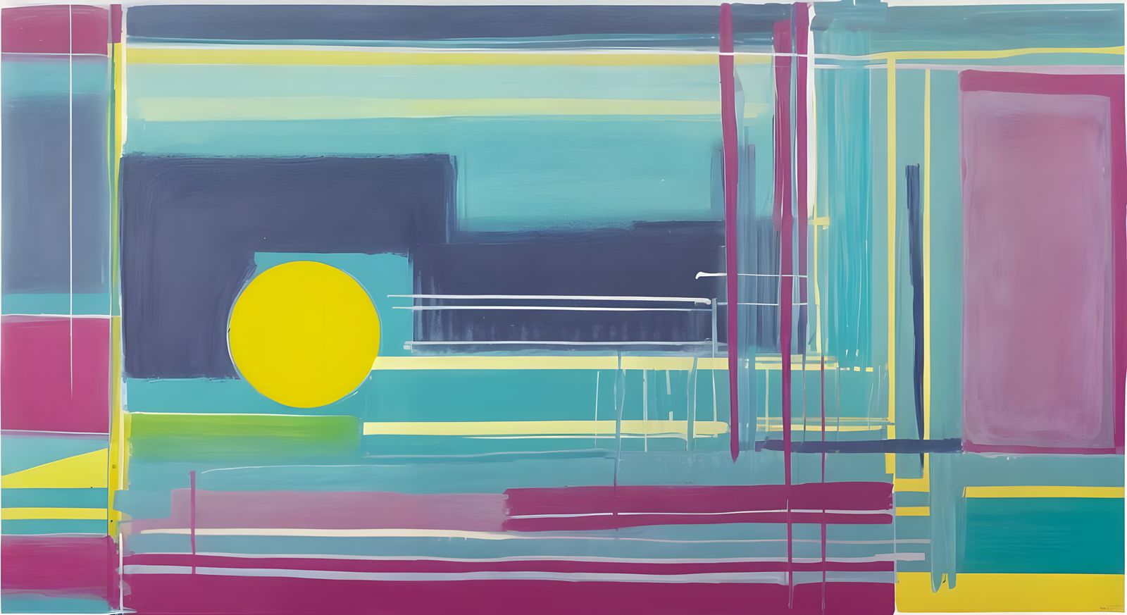 Abstract Color Field Painting in Rothko Style