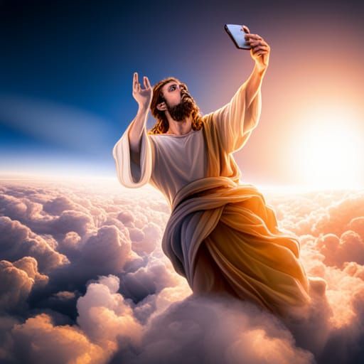 Jesus Takes a Selfie: Hyperrealistic Digital Art