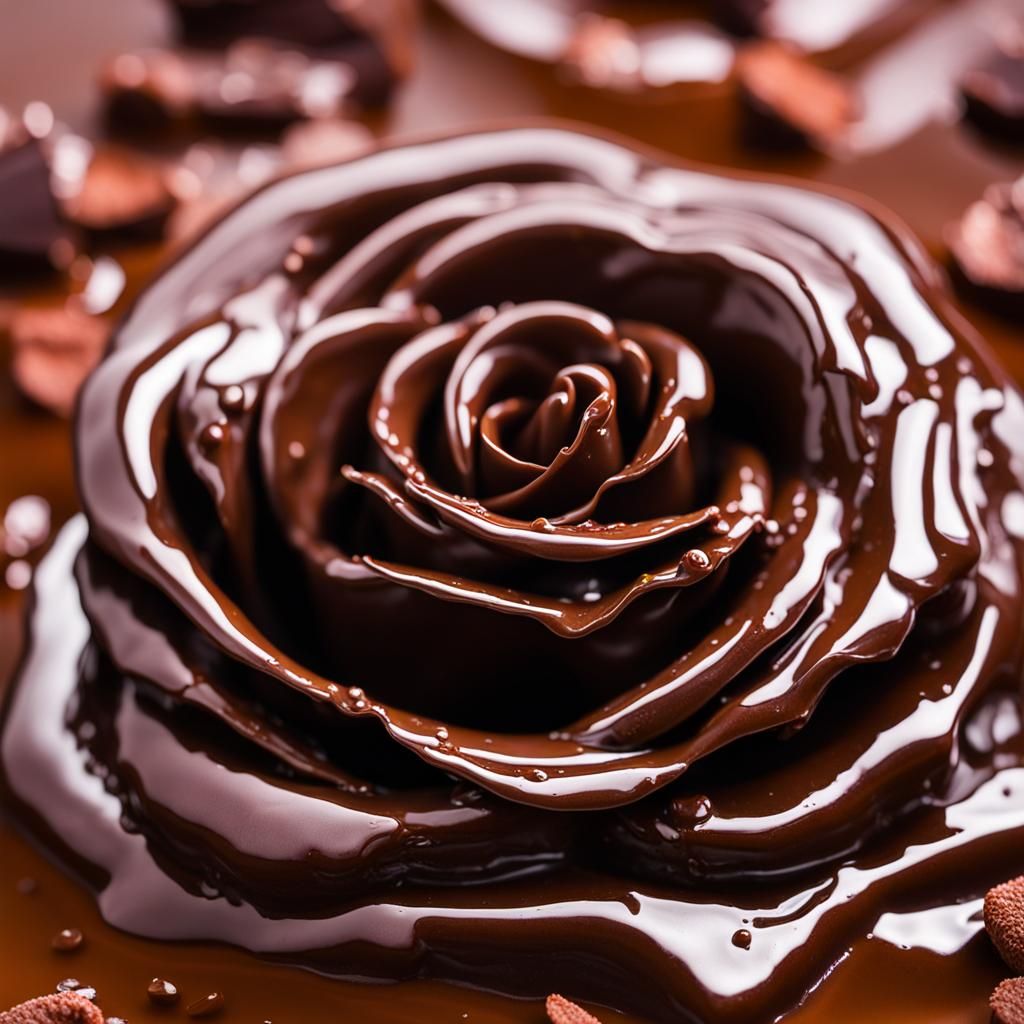 Melting Chocolate Rose: Professional Photography