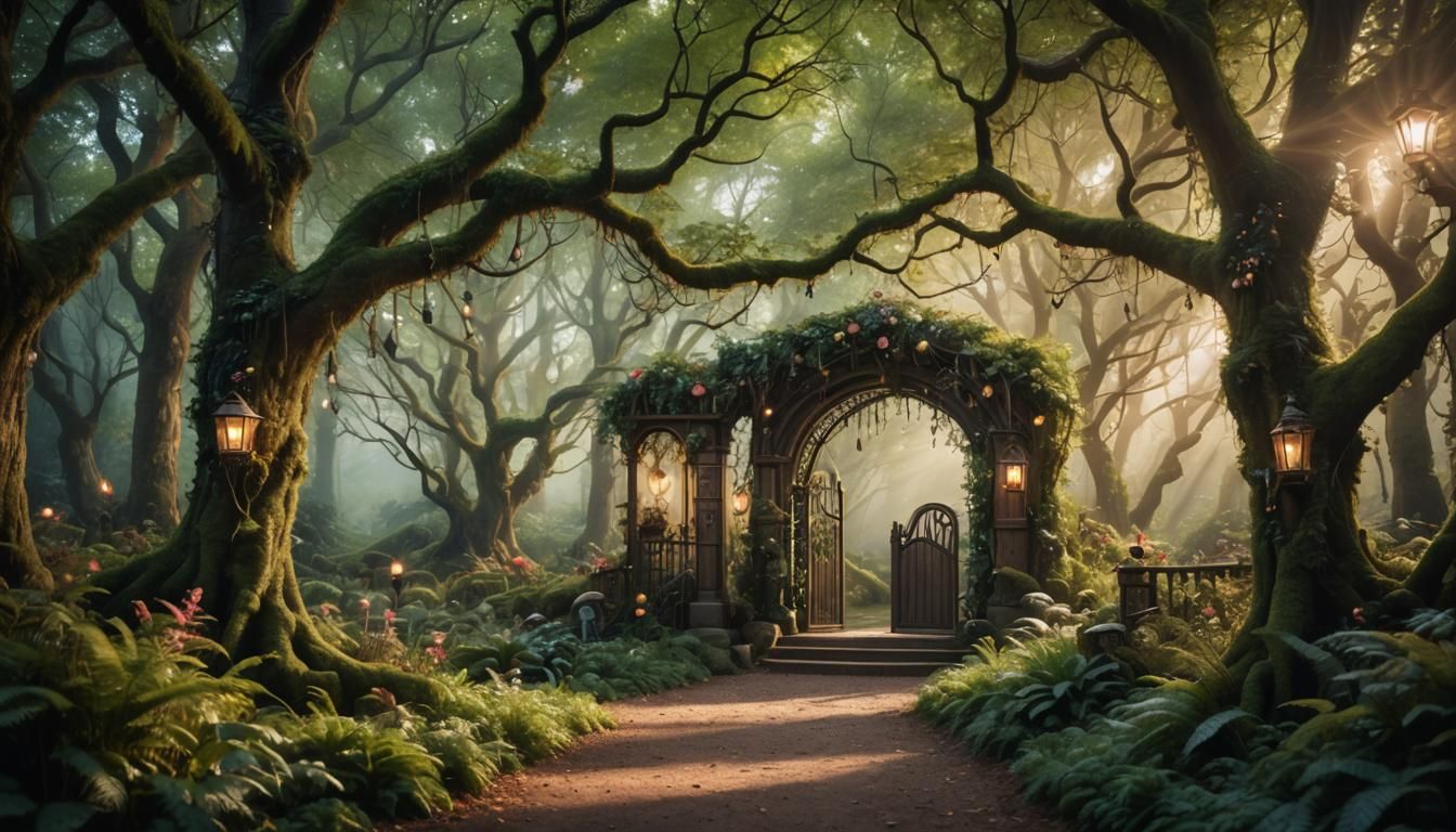 Enchanted Forest Entrance: Magical Professional Photography