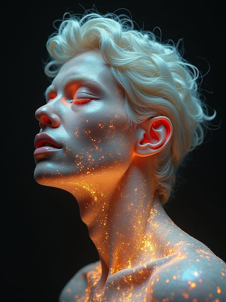 Ethereal Steamfunk Portrait in Gentle Solarigraphy