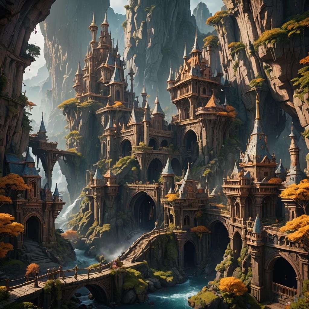 Fantastical King in Detailed Matte Painting