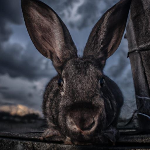 Sweet Rabbit Portrait with Ambient Lighting