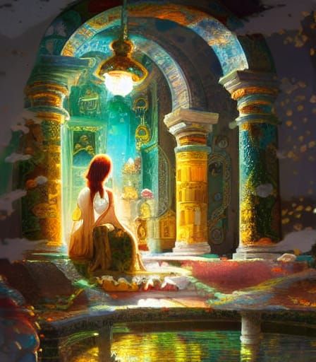 Byzantine Temple in a Jar: Digital Art