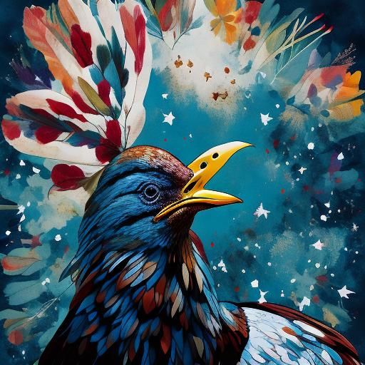 Whimsical Turkey Illustration in Autumnal Colors