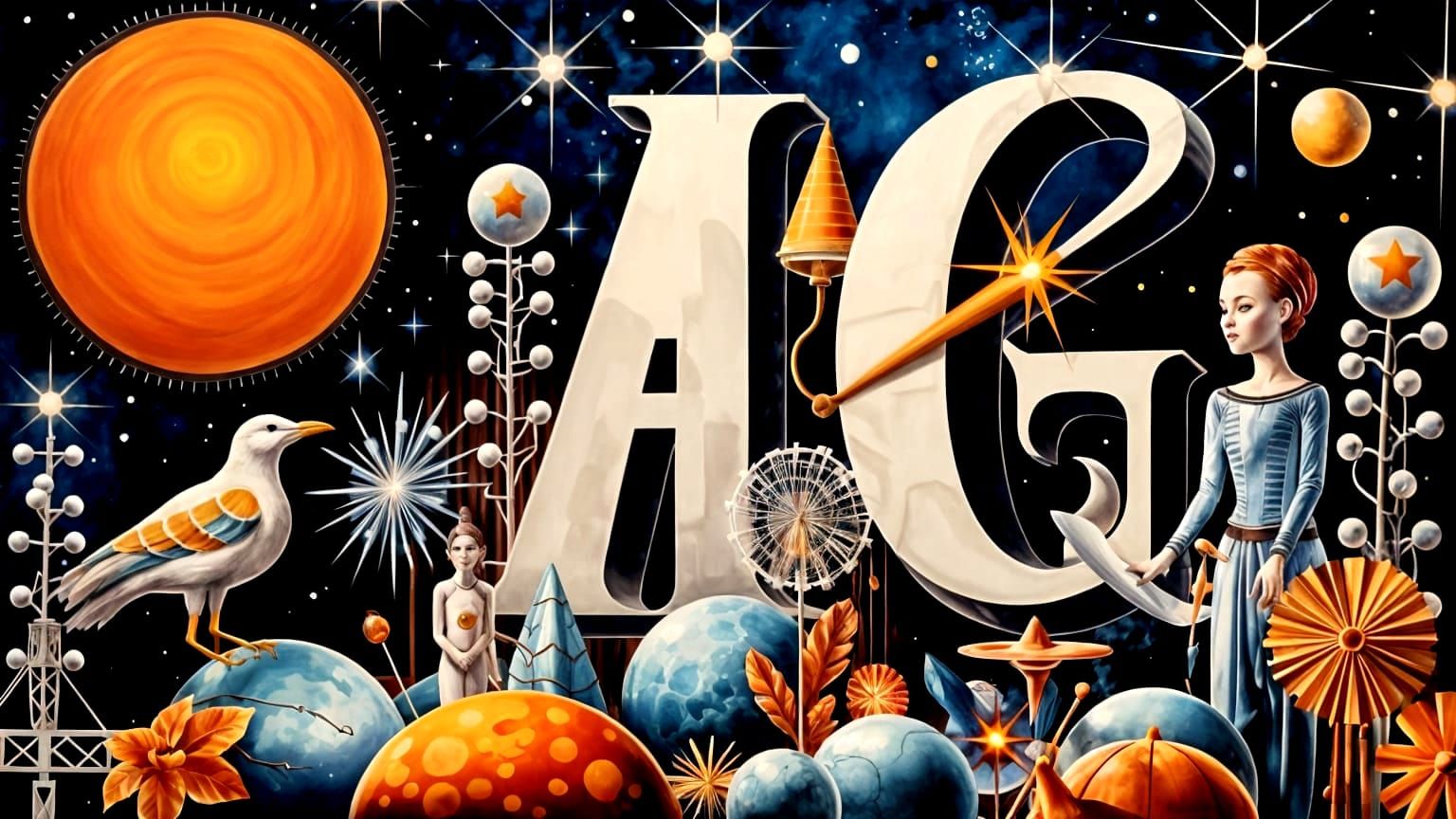 Futuristic 'SPACE AGE' Typography Design