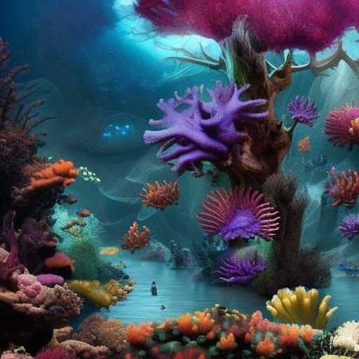 Brilliant Nudibranch in Digital Matte Painting
