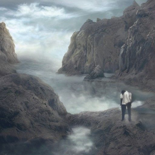 Detailed Matte Painting of Profound Loneliness