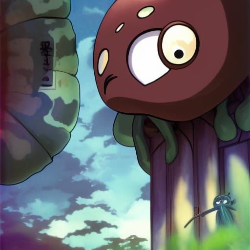 Adorable Lovecraftian Monsters in Anime Style