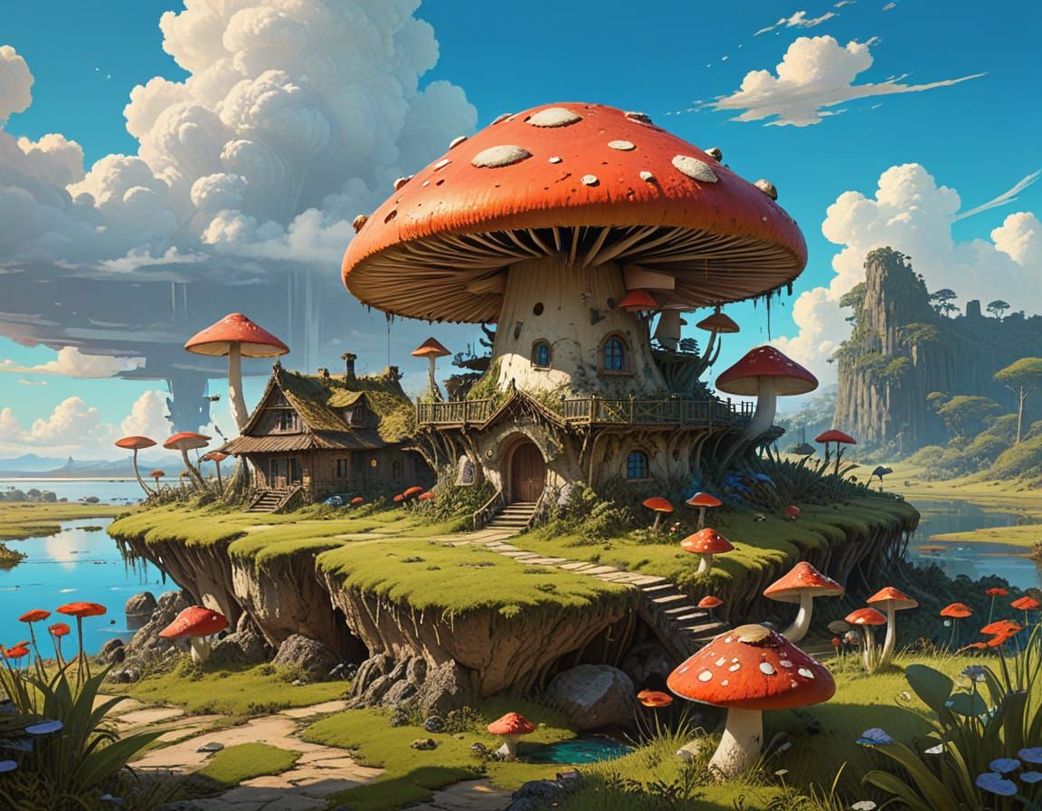 Mushroom village