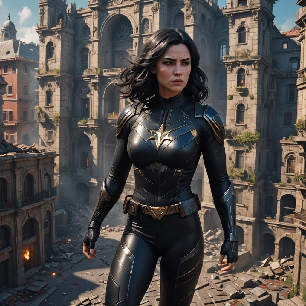 Portuguese Superheroine Displays Building Powers