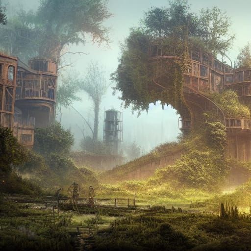 Nature Reclaims a Post-Apocalyptic City