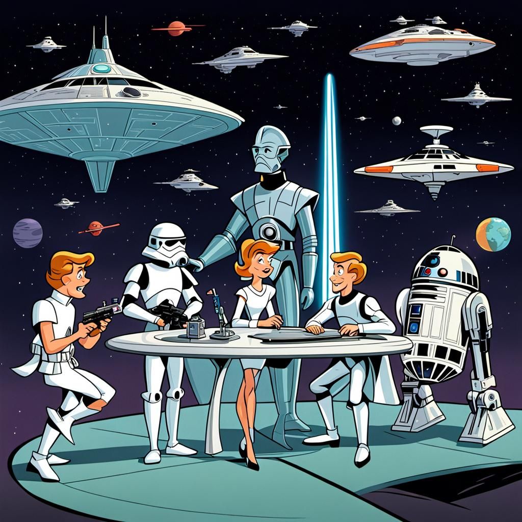 The Jetsons Meet Star Wars: A Sci-Fi Mashup
