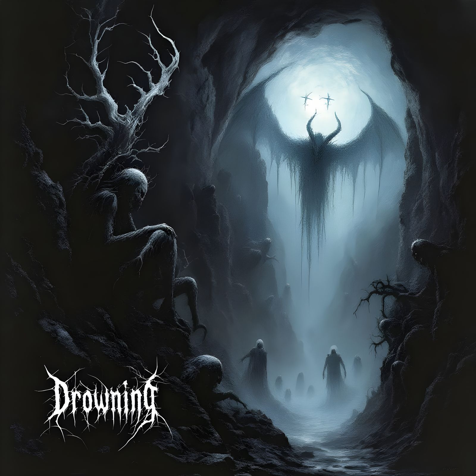 Dark Black Metal Art: Satanic Horrors in Gustave Doré Style