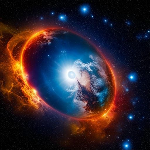 Epic Space Storm in a Distant Galaxy