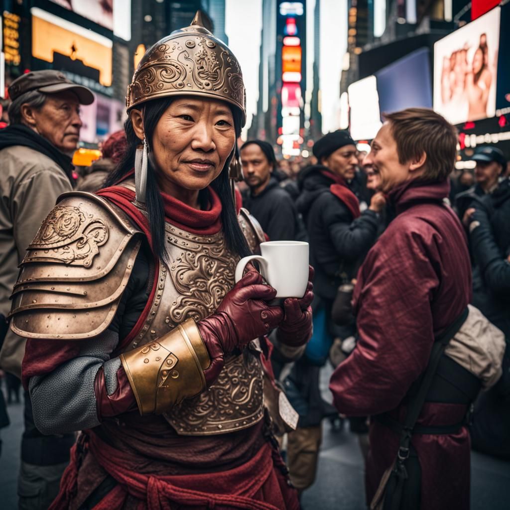 Mongol Warrior in Times Square: A Cultural Exchange