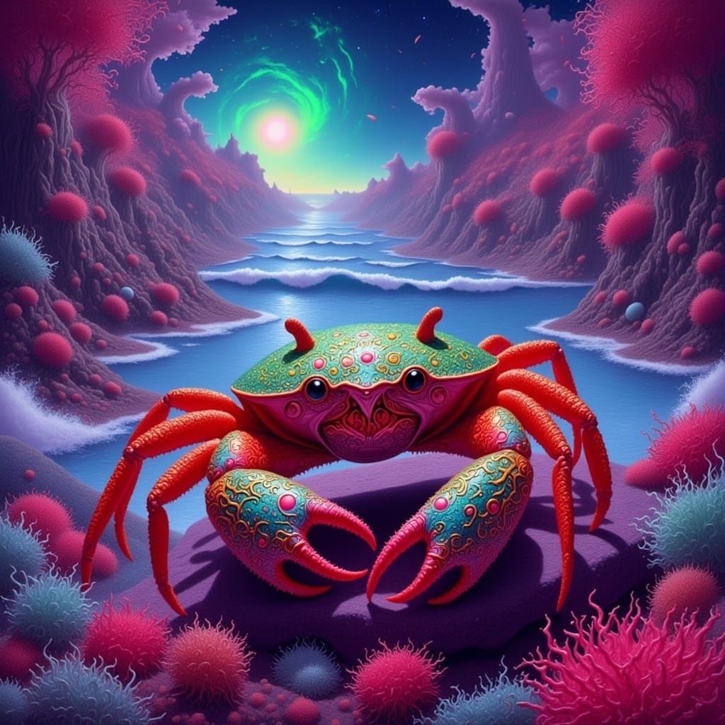 <lora:CRIMSON CROWN:1.0>  Crab