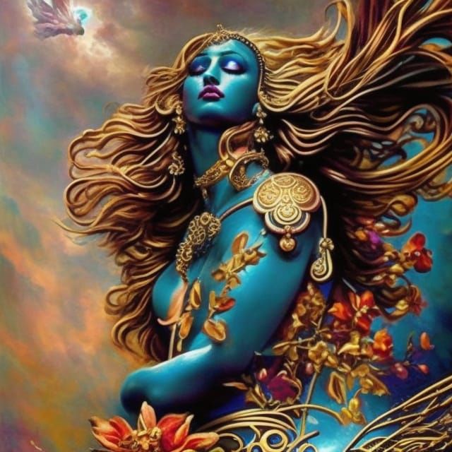 Dutch Fertility Goddess with Floral Details