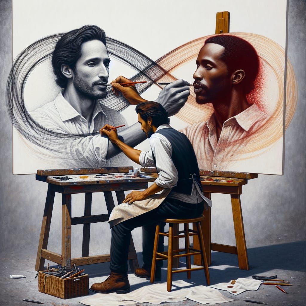 Infinite Sketches: A Hyperrealistic Exploration of Recursion