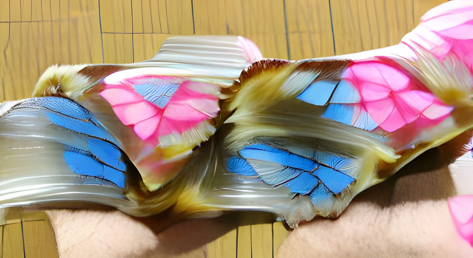 Abstract Fluttering Shapes in Pastel Colors