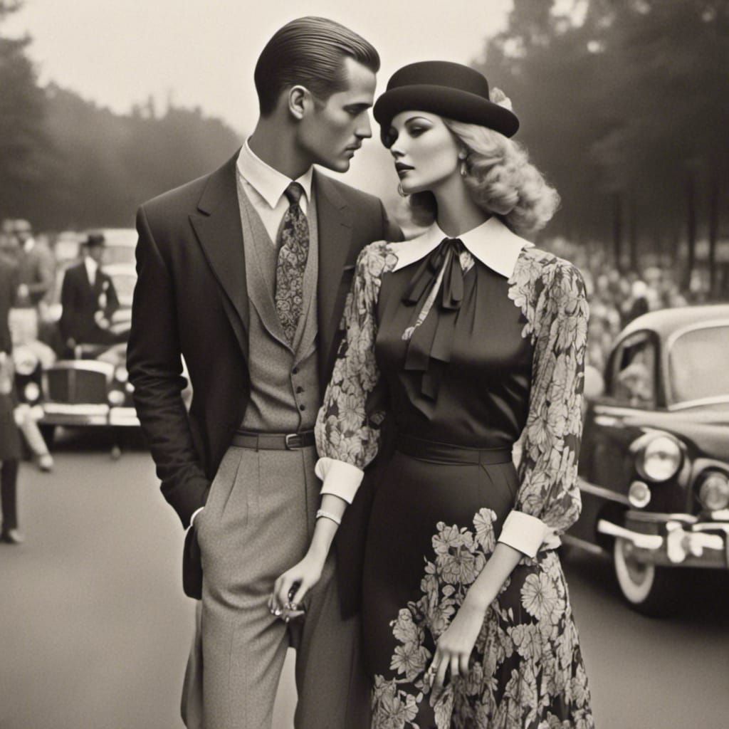 Art Deco Sixties Mod Fusion with Big Hair