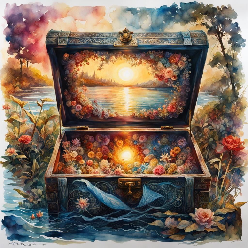 Finding peace in a treasure chest at the beach
