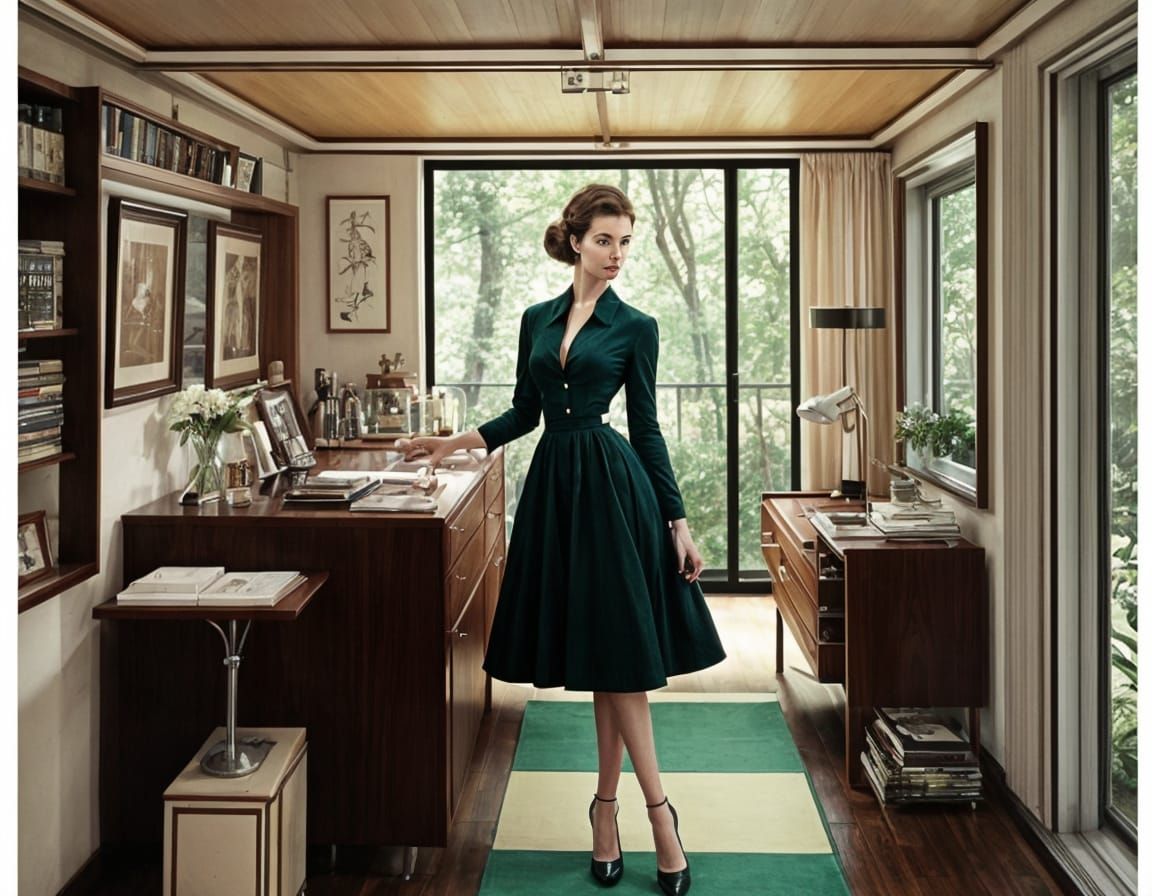 Elegant Retro-Modernism Luxury Poster