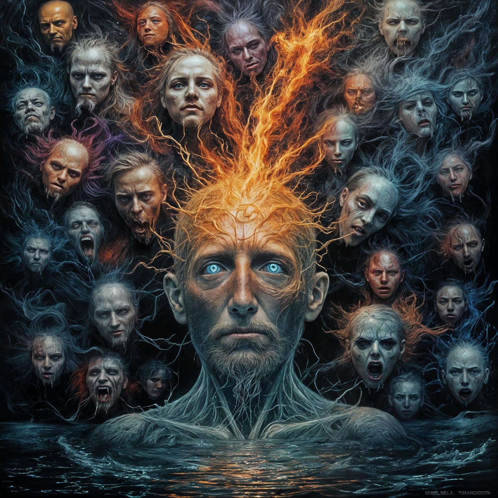 Mindscape of Emotions in Binary ASCII Art