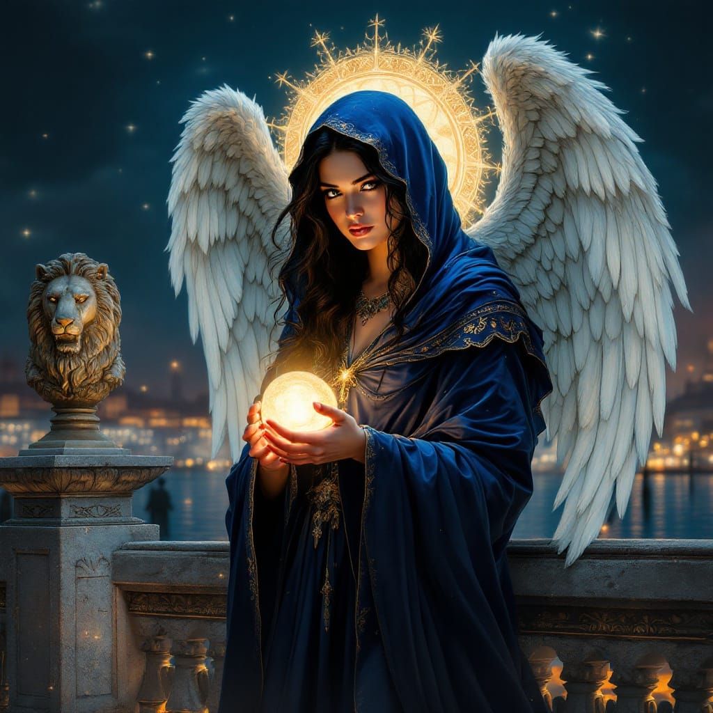 Renaissance Woman of the Night on St. Mark's Bridge