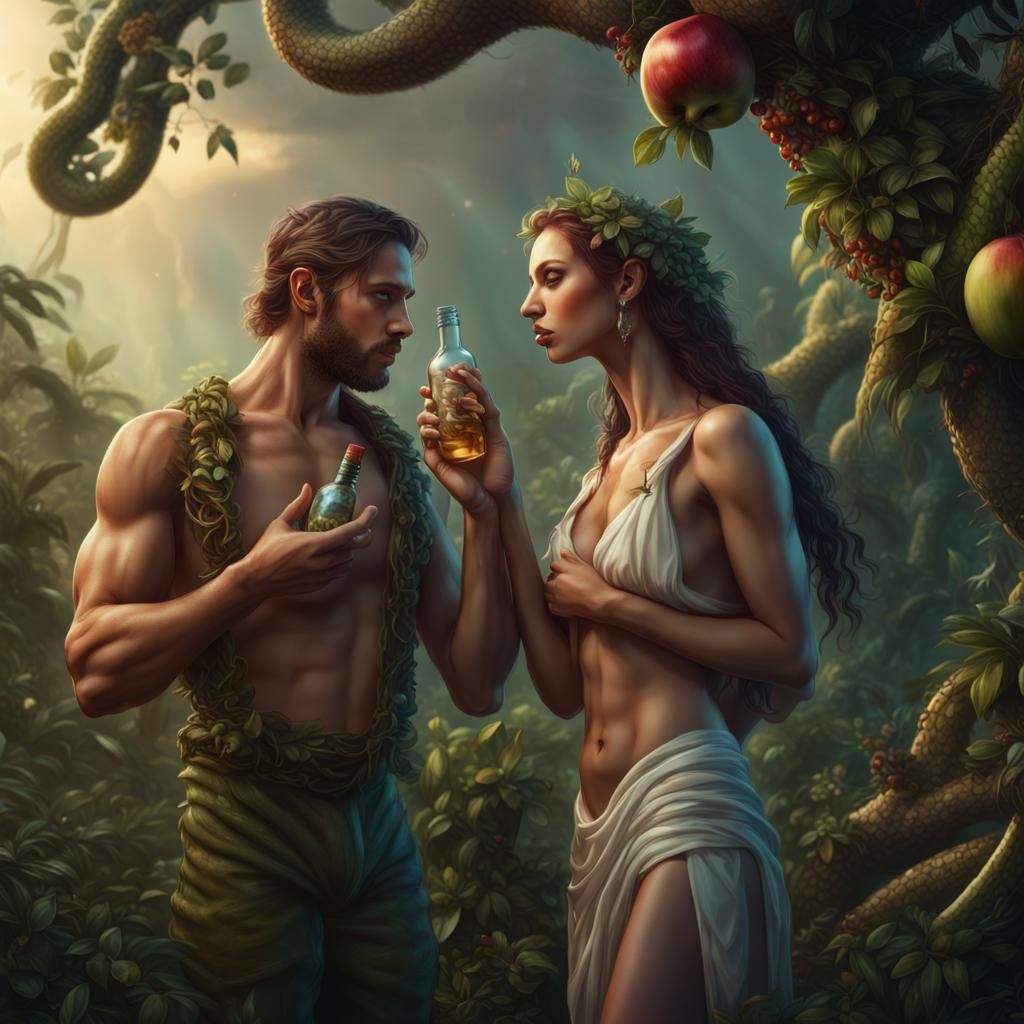 Adam and Eve: Garden of Eden Fitness Parody