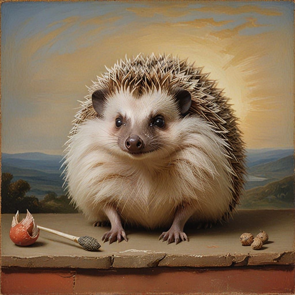 Emotional Hedgehog Finding Inner Peace