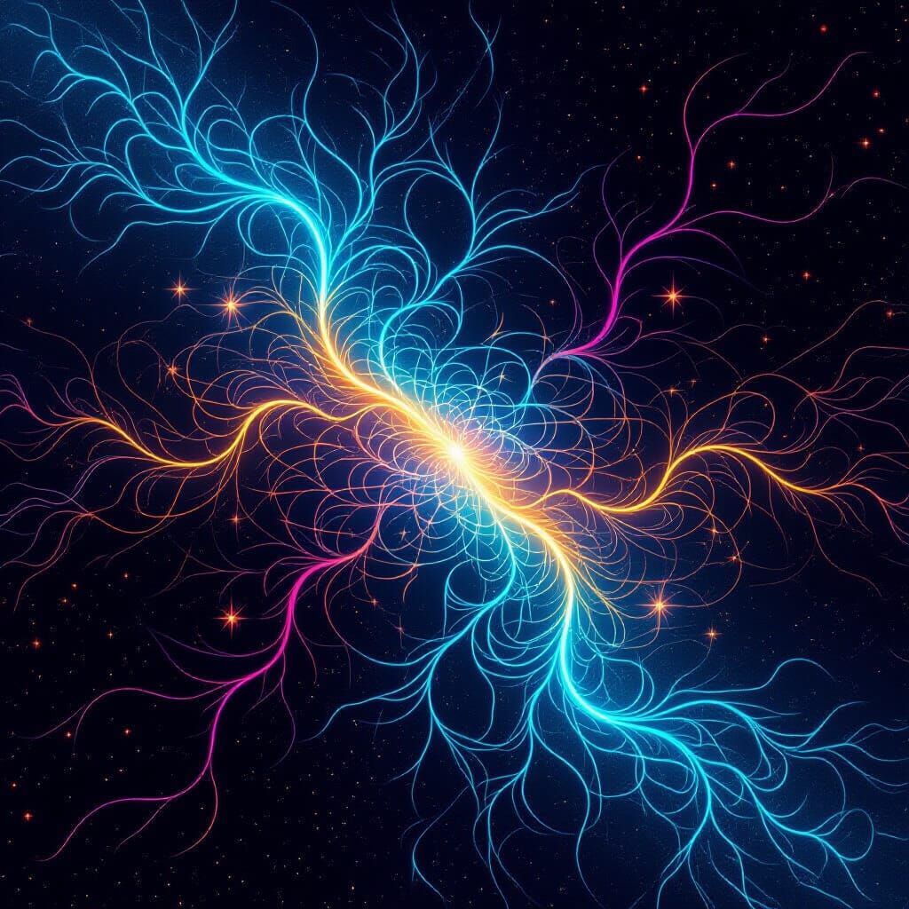 Cosmic Fractal Rivers in Deep Space