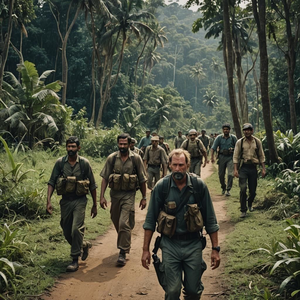 American Hostages in Sri Lanka: Cinematic Film Still