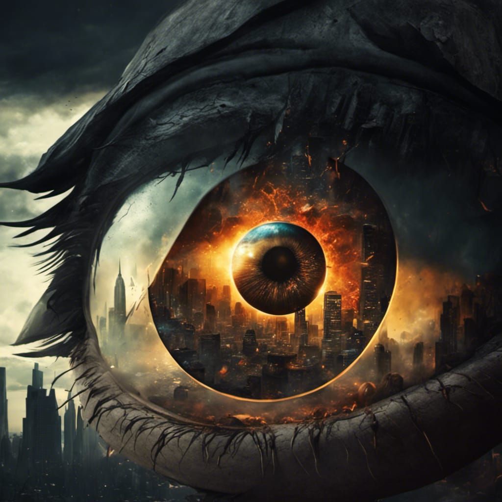 City in the eye