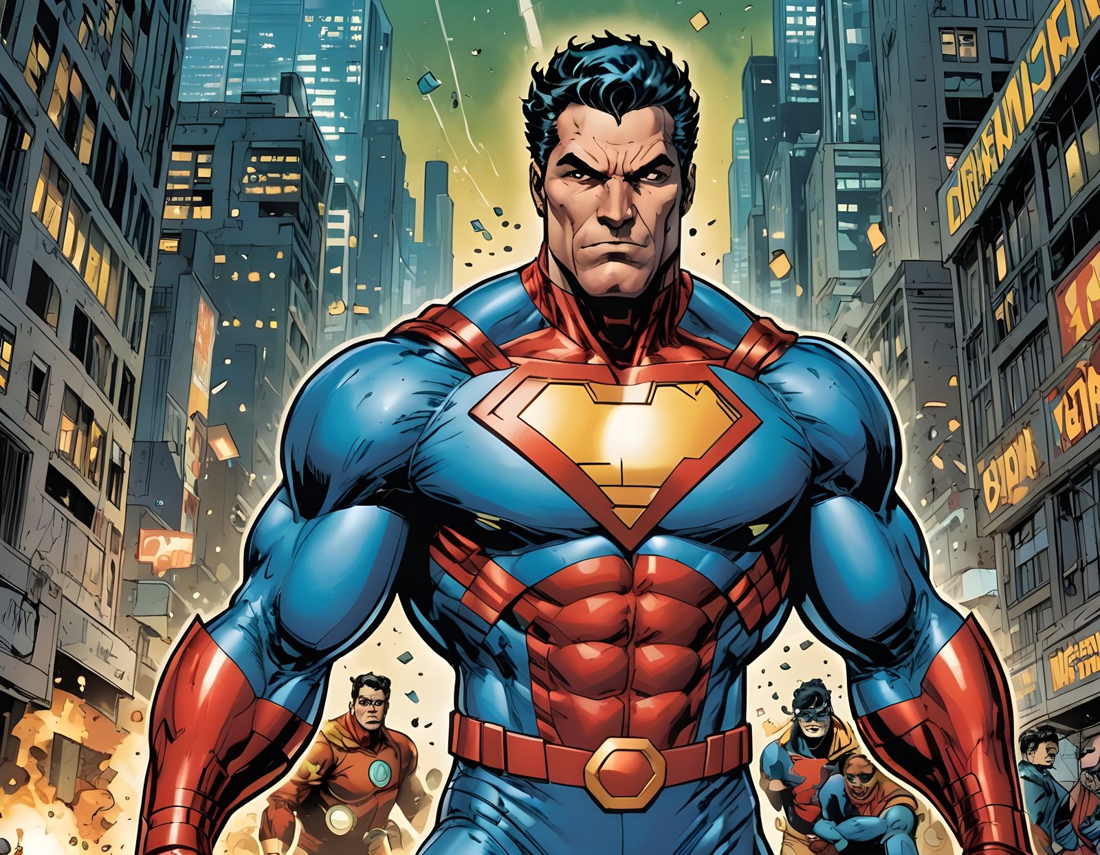 Omni-Man, Viltrumite Hero in 1970s Comic Style