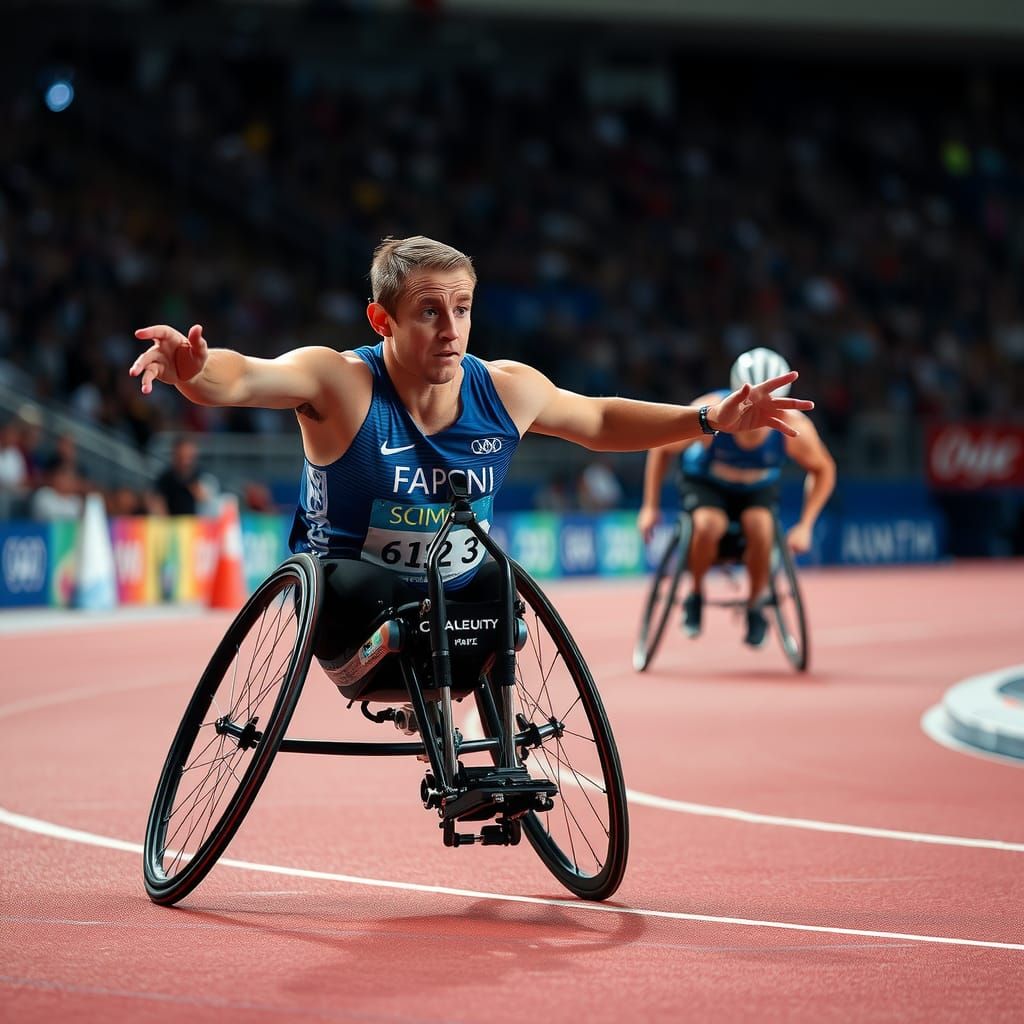 Paralympic Athletes in Hyperrealistic Competition